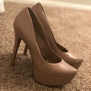Nude Platform Heels